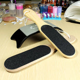 Small Wood Body Foot Scrubber